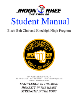 Black Belt Club and Kneehigh Ninja Program