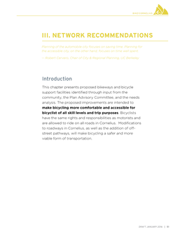 Iii. Network Recommendations