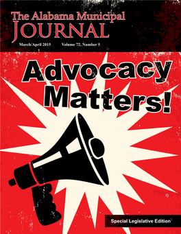 The Alabama Municipal Journal Municipal March/April 2015 Volume 72, Number 5 Employees Matter!