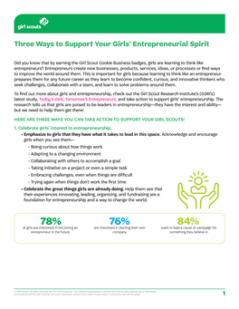 Three Ways to Support Your Girls' Entrepreneurial Spirit