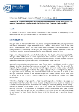 Final Provincial Drought Assessment Report.Pdf