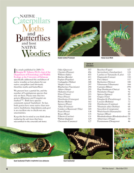 Host Trees and Shrubs for Moths and Butterflies