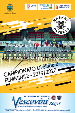 Campionato Di Serie B Femminile - 2019/2020