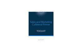 Sales and Marketing Collateral Primer