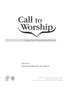 Call to Worship Volume 50.1 Full