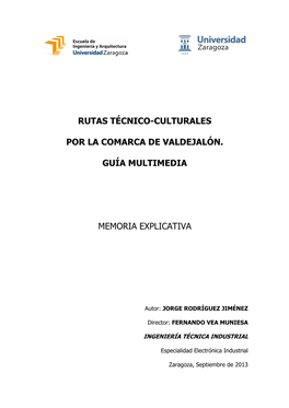 Rutas Técnico-Culturales Por La Comarca De Valdejalón