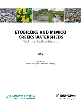 Etobicoke and Mimico Creeks Watersheds Technical Update Report