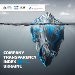 Company Transparency Index 2019 – Ukraine Table of Contents