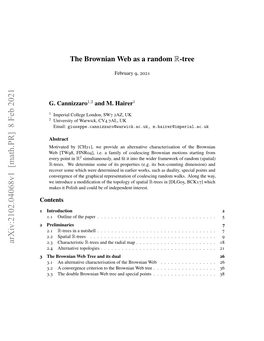 The Brownian Web As a Random $\Mathbb R $-Tree