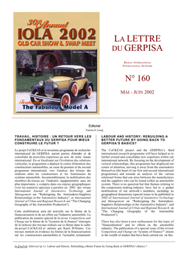 La Lettre Du Gerpisa