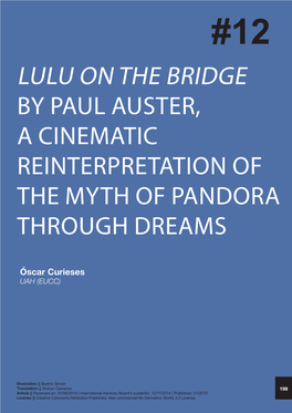 Lulu on the Bridge by Paul Auster, a Cinematic Reinterpretation of the Myth of Pandora Through Dreams