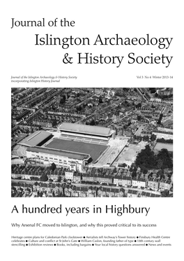 Winter 2013-14 Incorporating Islington History Journal