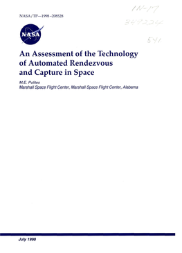 An Assessment of the Technology of Automated Rendezvous and Capture in Space