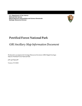 Geologic Resources Inventory Ancillary Map Information Document