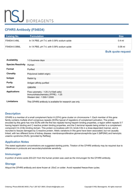 CFHR5 Antibody (F54834)