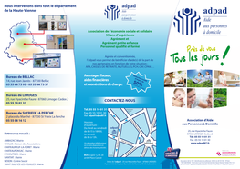 CONTACTEZ-NOUS Nous Intervenons Dans Tout Le