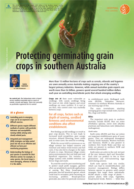 Protecting Germinating Grain Crops in Southern Australia