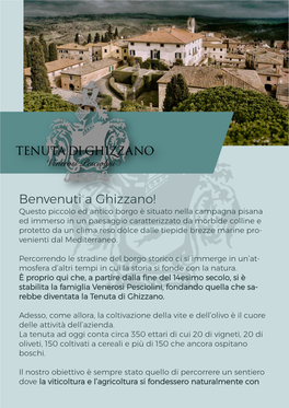 Benvenuti a Ghizzano!