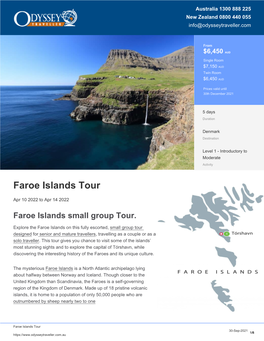 Faroe Islands | Tours for Senior Travellers