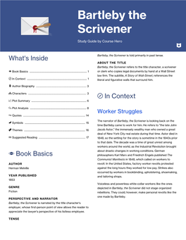 Bartleby the Scrivener Study Guide in Context 2