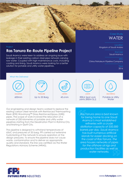 Ras Tanura Re-Route Pipeline Project