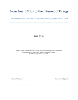 From Smart Grids to the Internet of Energy