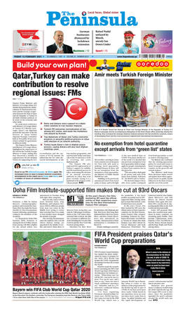 Qatar,Turkey Can Make Contribution to Resolve