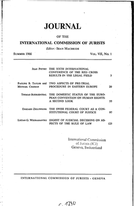 ICJ Journal-VII-1-1966-Eng