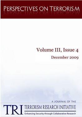 Perspectives on Terrorism, Volume 3, Issue 4 (2009)