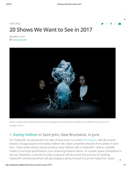 20 Shows We Want to See in 2017