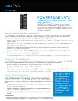 Poweredge VRTX Spec Sheet