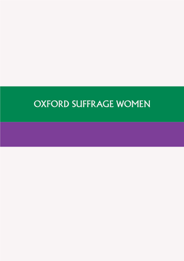 Oxford Suffrage Women