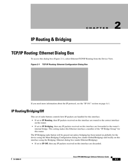 IP Routing & Bridging