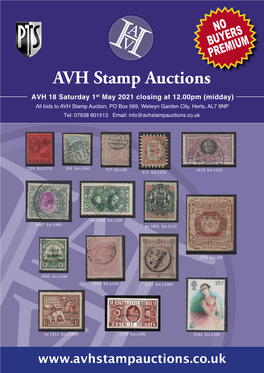 AVH 18 Postal Auction Catalogue