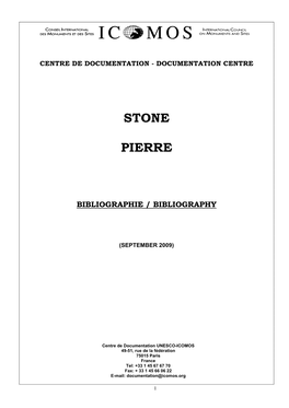 Conservation of Stone : Notes from the International Venetian Courses on Stone Restoration