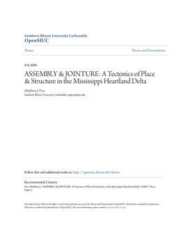 A Tectonics of Place & Structure in the Mississippi Heartland