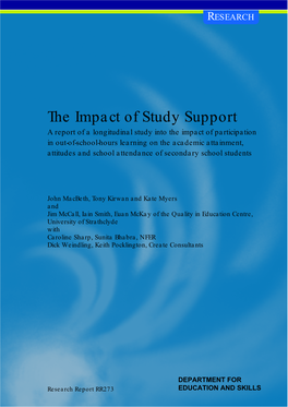 The Impact of Study Support