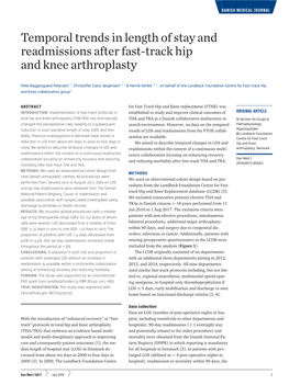 Temporal Trends in Length of Stay and Readmissions After Fast-Track Hip and Knee Arthroplasty
