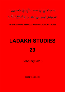 Ladakh Studies 29