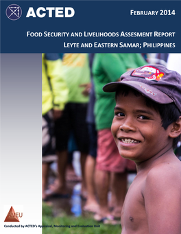 February 2014 Food Security and Livelihoods Assesment Report Leyte and Eastern Samar