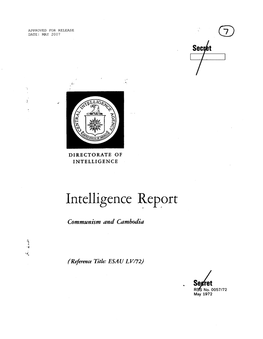 Intelligence Report
