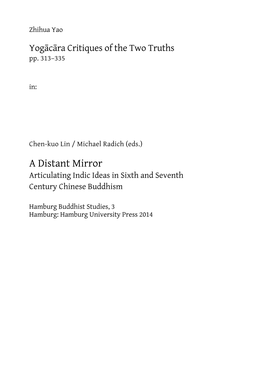 Yogācāra Critiques of the Two Truths Pp