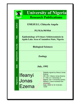 Ifeanyi Jonas Ezema