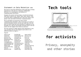 Tech Tools for Activists