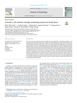 Towards a Soil Moisture Drought Monitoring System for South Korea