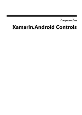 Xamarin.Android Documentation 1