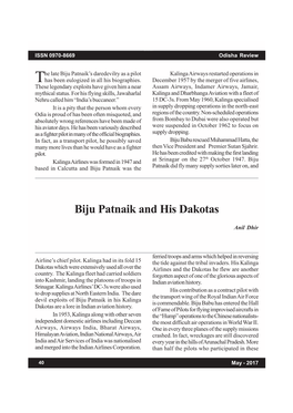 Biju Patnaik and His Dakotas