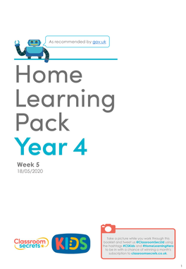 Summer 2-Year-4-Week-5-Home-Learning