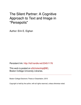 A Cognitive Approach to Text and Image in 