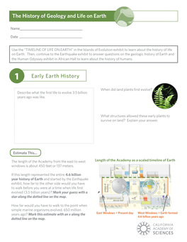 The History of Geology and Life on Earth Early Earth History